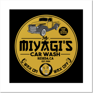 Mr Miyagi car wash Posters and Art